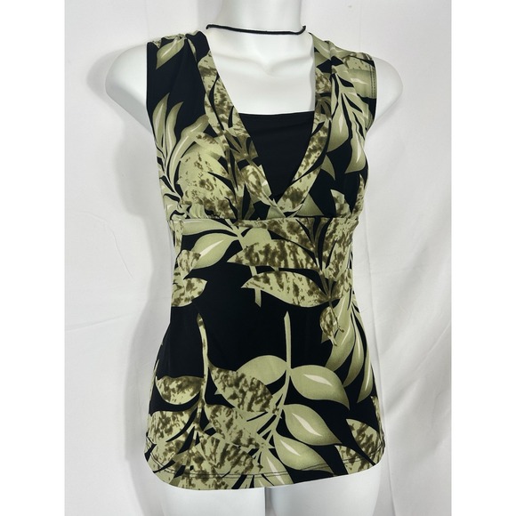 Vintage USA Deadstock Y2K Babydoll Top Size M Green Boho Fairy Grunge Whimsigoth - Picture 5 of 14